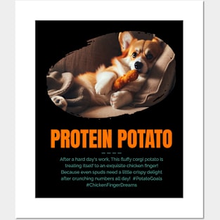 Protein Potato, Corgi, Couch Potato, Chicken Love Posters and Art